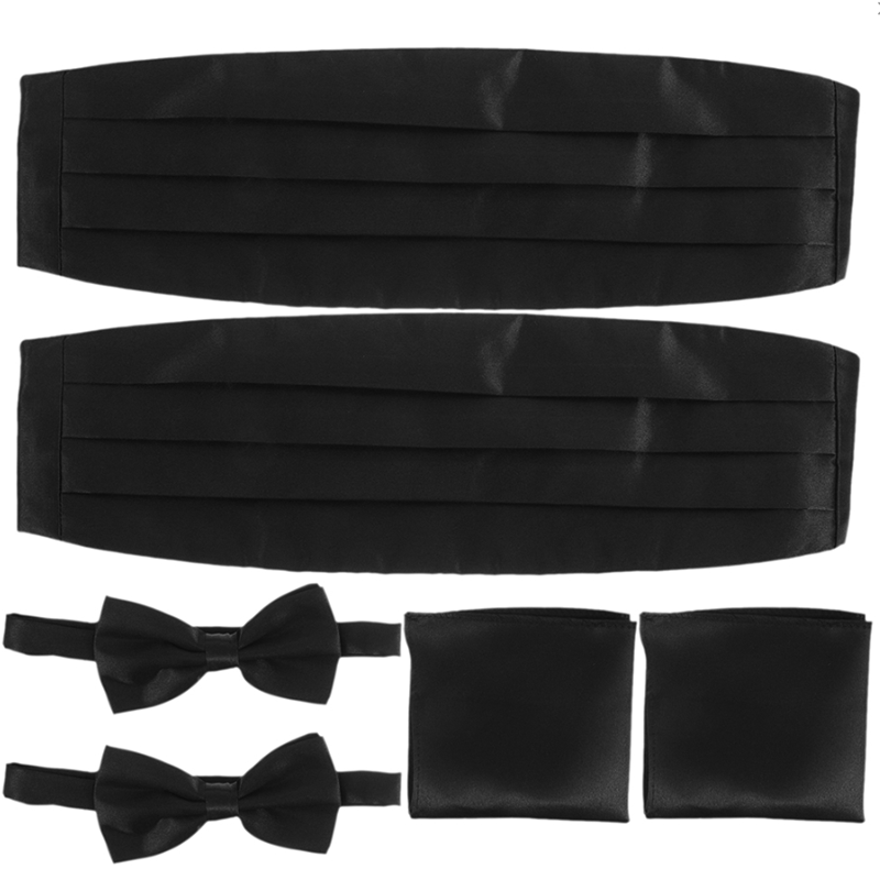 Men'S Formal Wear Bow Ties - 6Pcs Mens Cummerbund Bow Tie Set