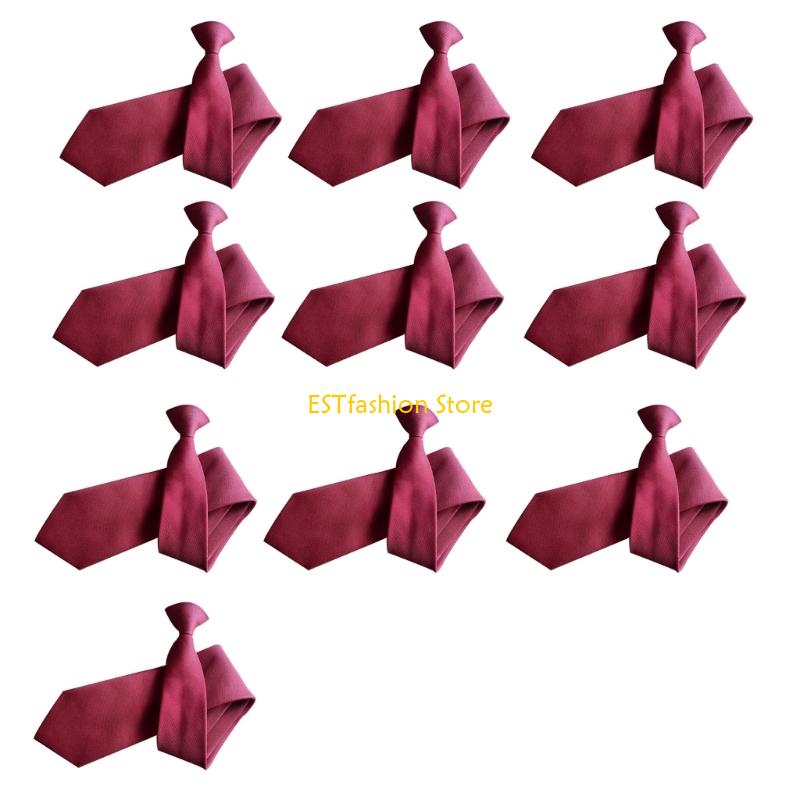 Y5GC 10x PreTied Clip On Tie F - Men'S Formal Wear Bow Ties 评论和价格