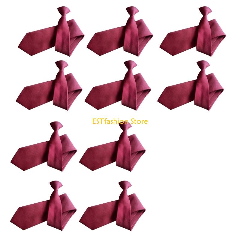 Y5GC 10x PreTied Clip On Tie F - Men'S Formal Wear Bow Ties 评论和价格
