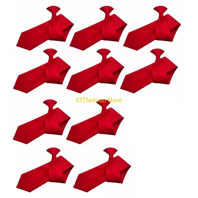 Y5GC 10x PreTied Clip On Tie F - Men'S Formal Wear Bow Ties 评论和价格