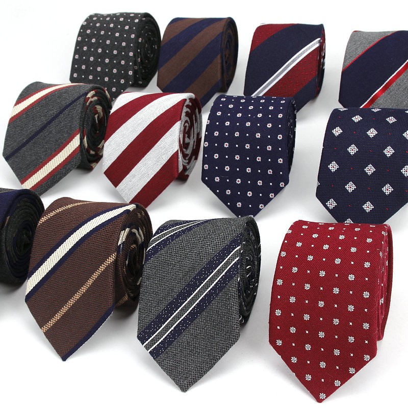 Men's Tie Narrow Cotton Stripe - Men'S Formal Wear Bow Ties 评论和价格