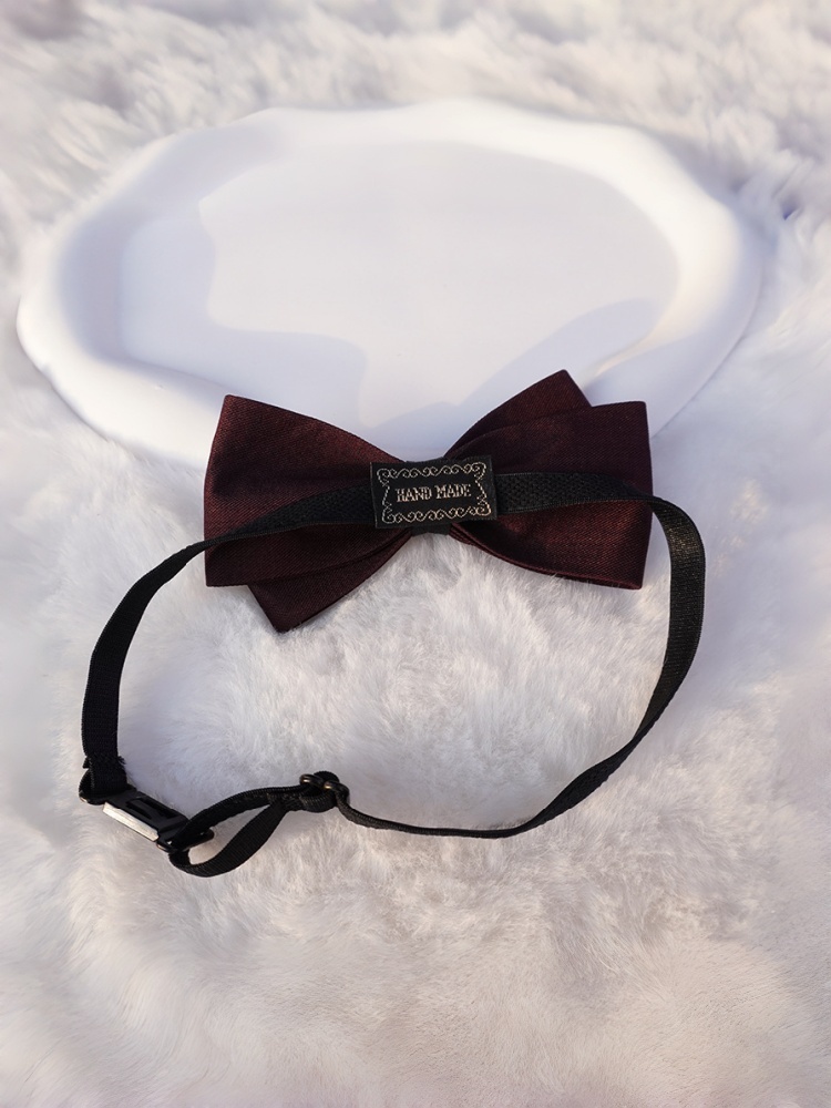 Burgundy Double-Layer Matte Bo - Men'S Formal Wear Bow Ties 评论和价格