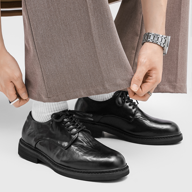 Light Luxury Pleated Men Derby - Formal Wear Men H&M 评论和价格