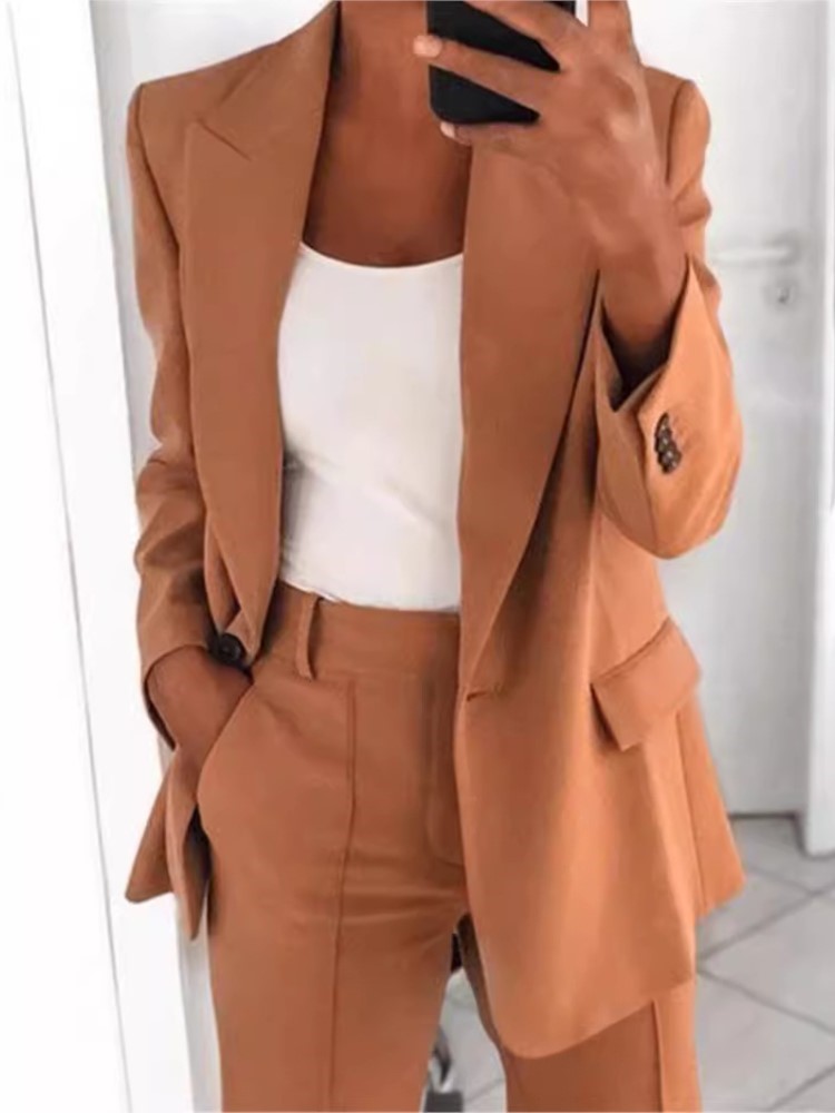 Women's Autumn New Fashion But - Wool Suit Jacket 评论和价格