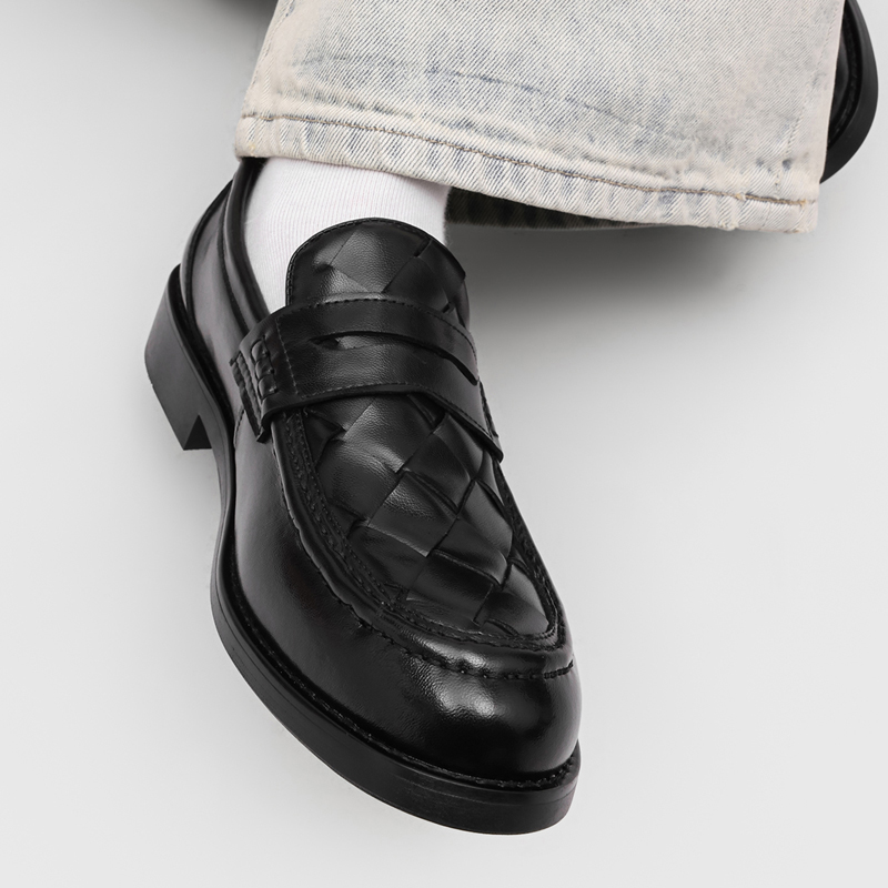 Men handmade woven penny loafe - Men Formal Wear Summer 评论和价格