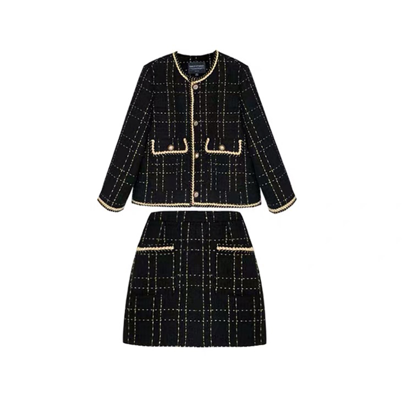 Women Fried Street Tweed Suit  - Wool Suit Jacket 评论和价格
