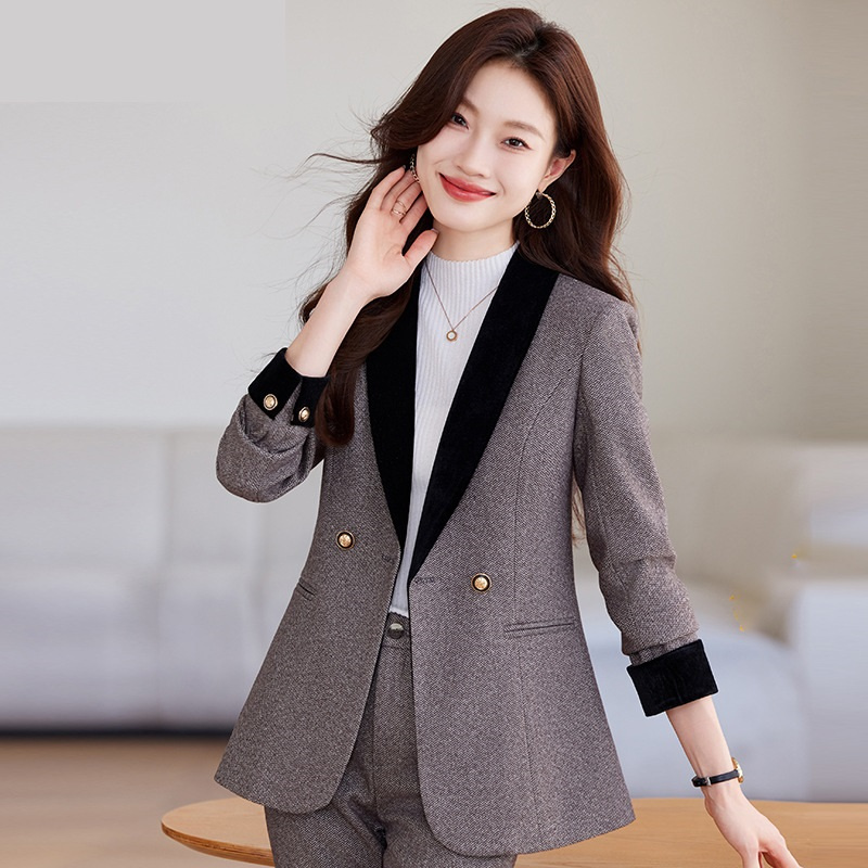 2024 Elegant Women Pant Suit O - Wool Suit Jacket 评论和价格