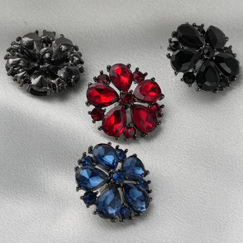 New 3Pcs 15/21/25mm Flower Rhi - Wool Suit Jacket 评论和价格