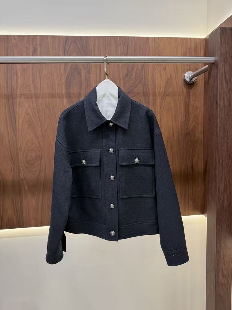 Collared Cargo Cropped Jacket  - Wool Suit Jacket 评论和价格