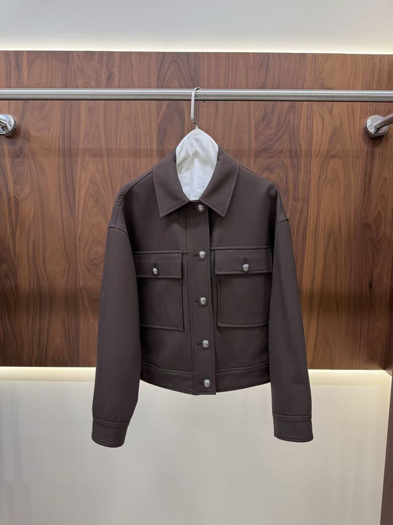 Collared Cargo Cropped Jacket  - Wool Suit Jacket 评论和价格
