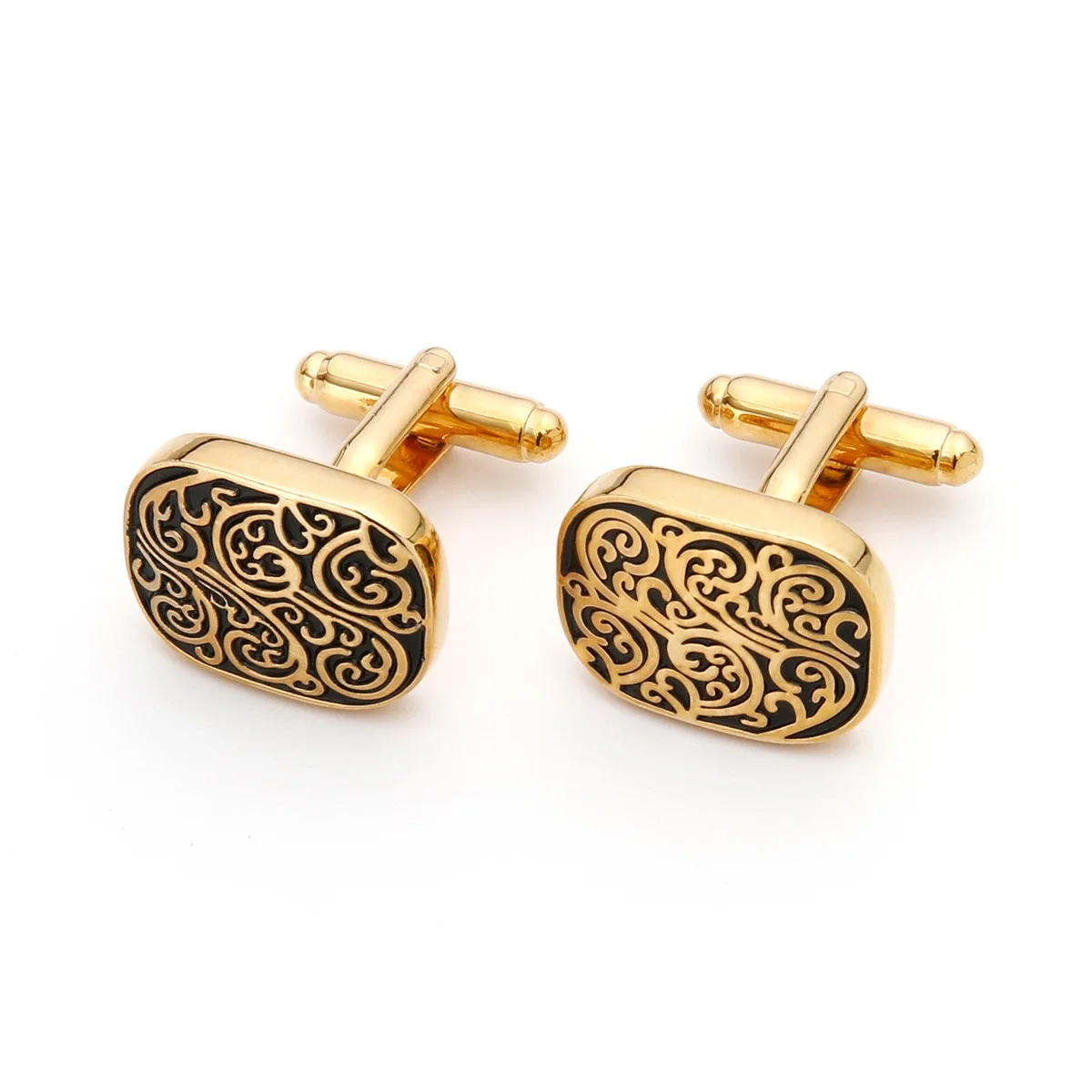 High Quality Gold Cufflinks Vi - Dress Shirt French Cuff 评论和价格