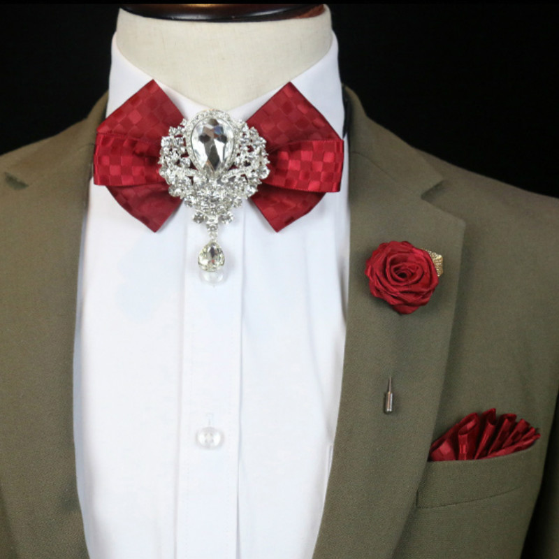Men's Wedding Rhinestone Bow T - Men'S Formal Wear Bow Ties 评论和价格