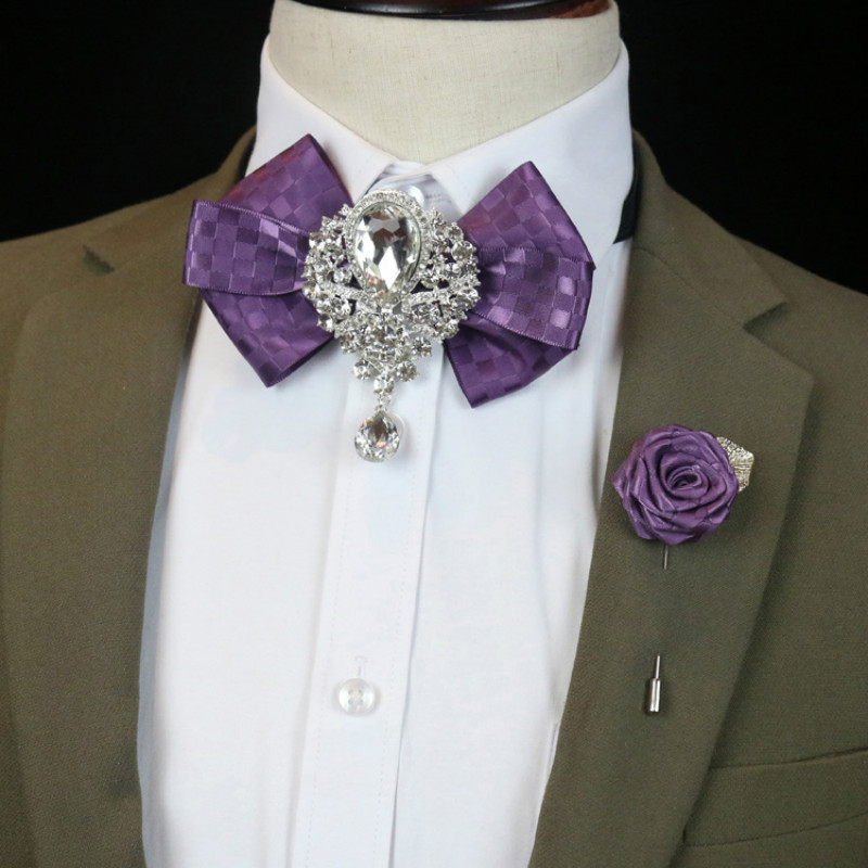 Men's Wedding Rhinestone Bow T - Men'S Formal Wear Bow Ties 评论和价格