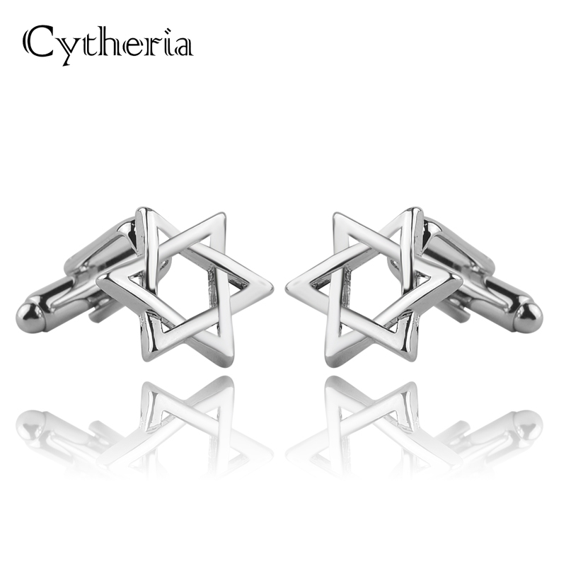 Hexagonal star Cufflinks For M - Dress Shirt French Cuff 评论和价格