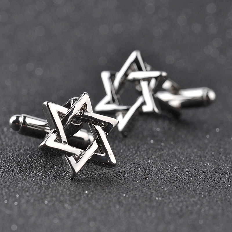 Hexagonal star Cufflinks For M - Dress Shirt French Cuff 评论和价格