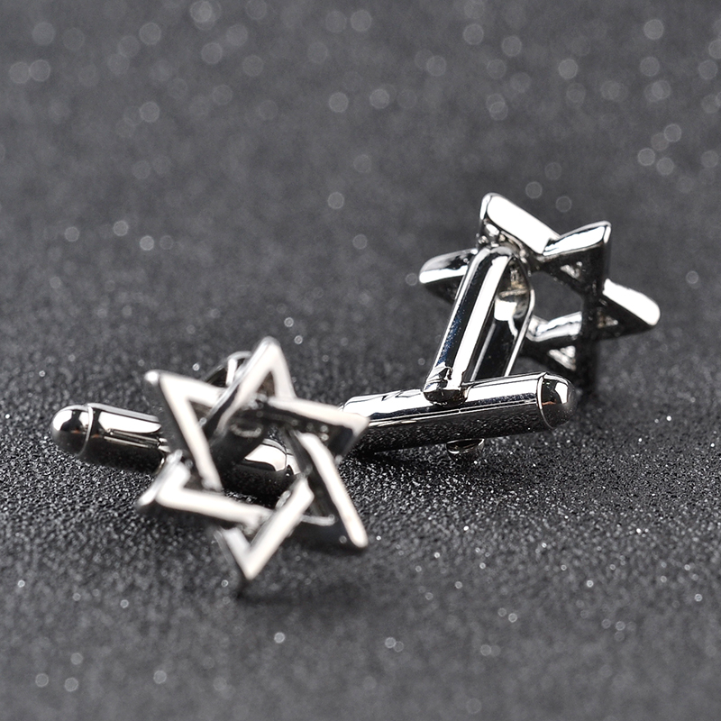 Hexagonal star Cufflinks For M - Dress Shirt French Cuff 评论和价格
