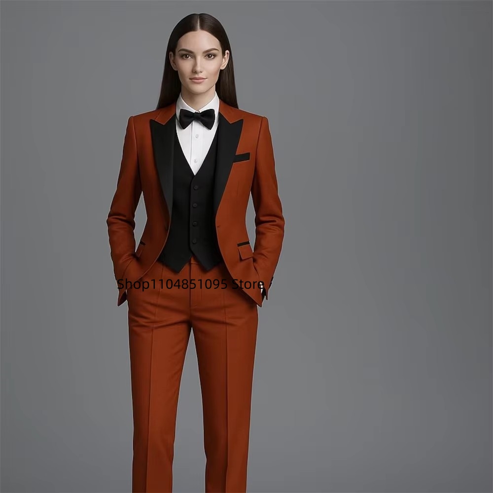 Solid Fashion Suit for Women 3 - Wool Suit Jacket 评论和价格