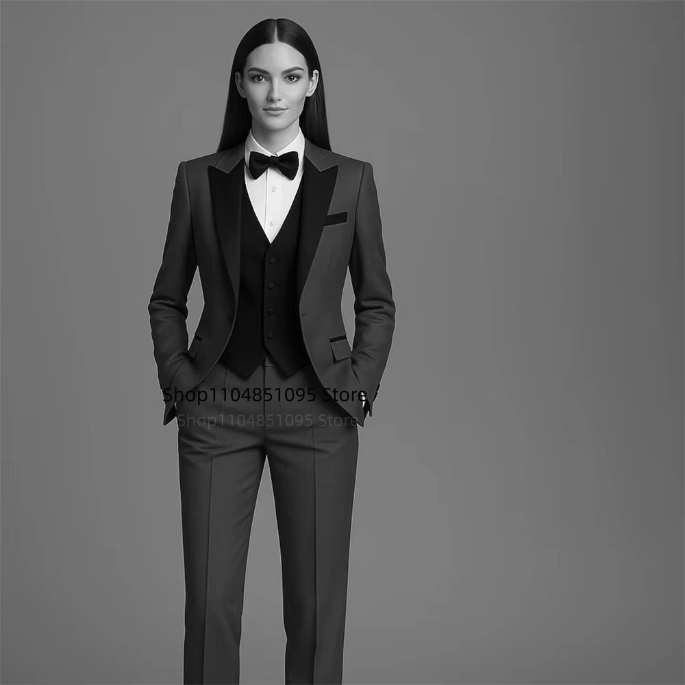 Solid Fashion Suit for Women 3 - Wool Suit Jacket 评论和价格