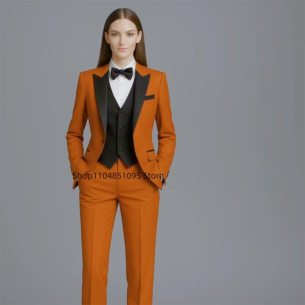 Solid Fashion Suit for Women 3 - Wool Suit Jacket 评论和价格