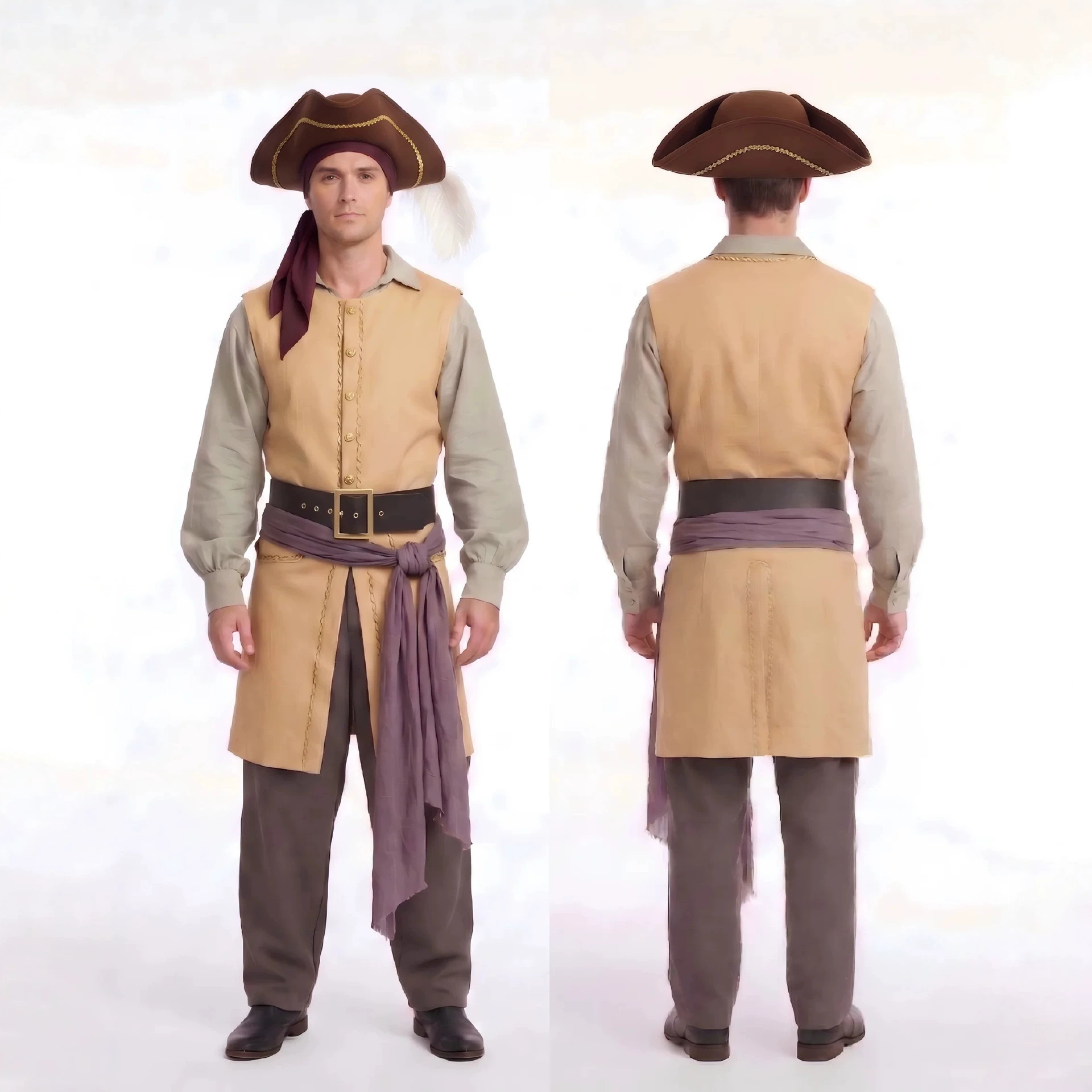 Movie Backrooms Captain Clark  - Men'S Formal Wear Belt 评论和价格